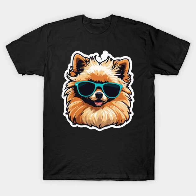 Pomeranian Christmas Drawing T-Shirt by FluffigerSchuh